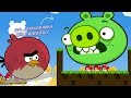 Angry Birds Cannon 3 HUGE TERENCE FORCE OUT THE GIANT PIGGIES TO MEET GIRLFRIEND