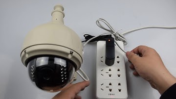 How to Configure VStarcam Security Camera C33 ethernet cable Connection