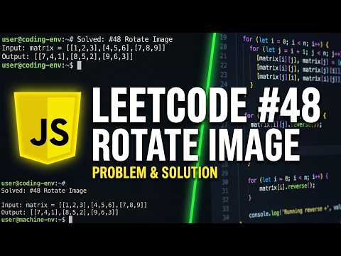 Rotate Image - LeetCode 48 - JavaScript Solution