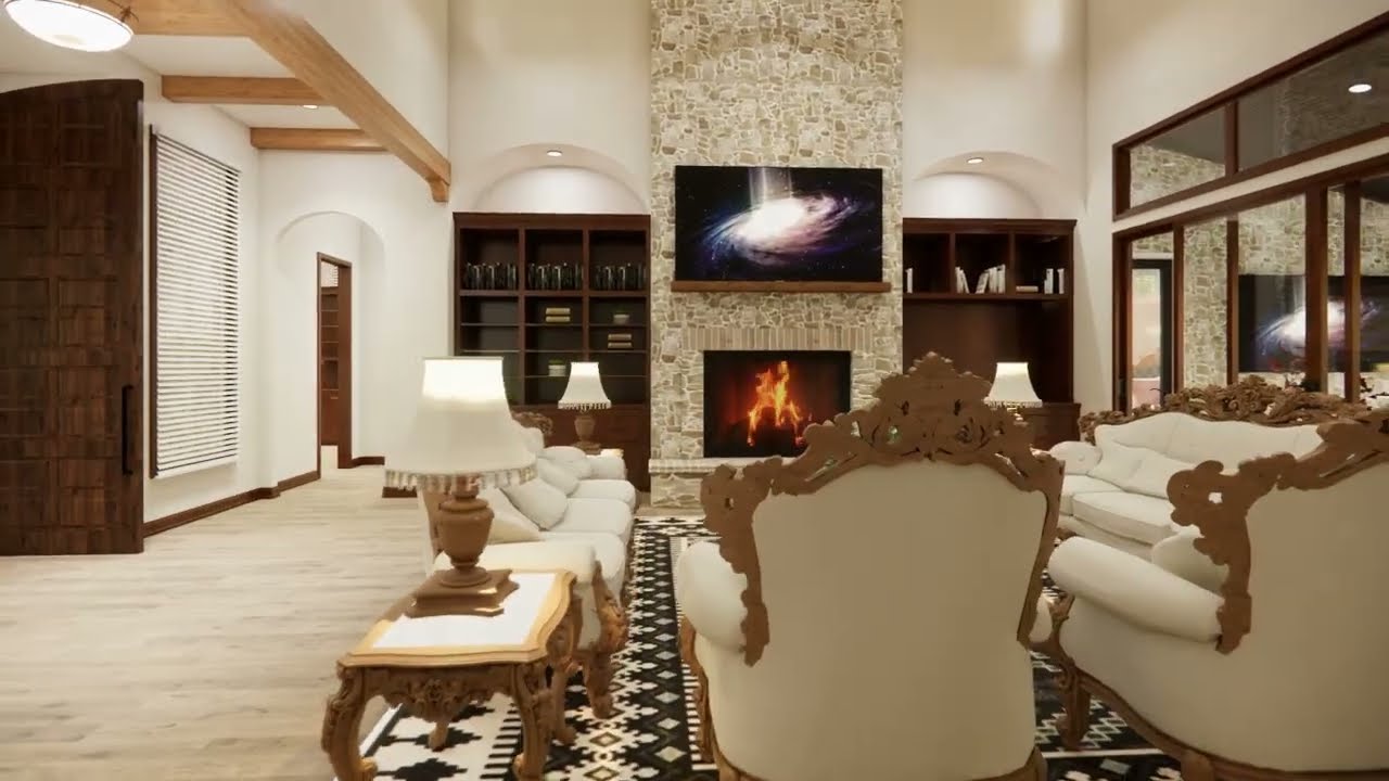 Tuscany-inspired Home. CubiCasa 3D Render