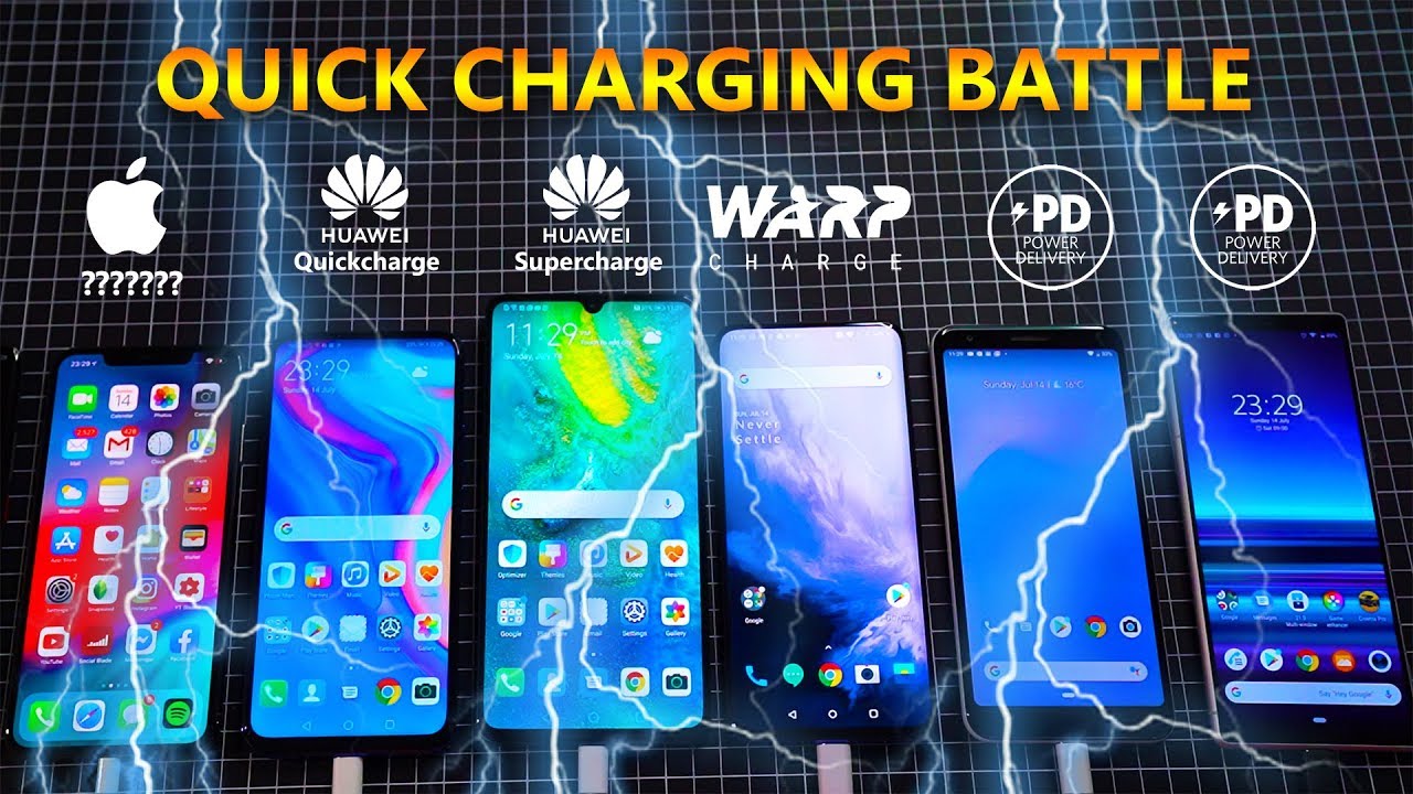 Huawei Mate 20X 5G vs Oneplus 7 Pro vs Sony Xperia 1 vs Pixel 3A XL Fast  Charging Speed Test! - YouTube