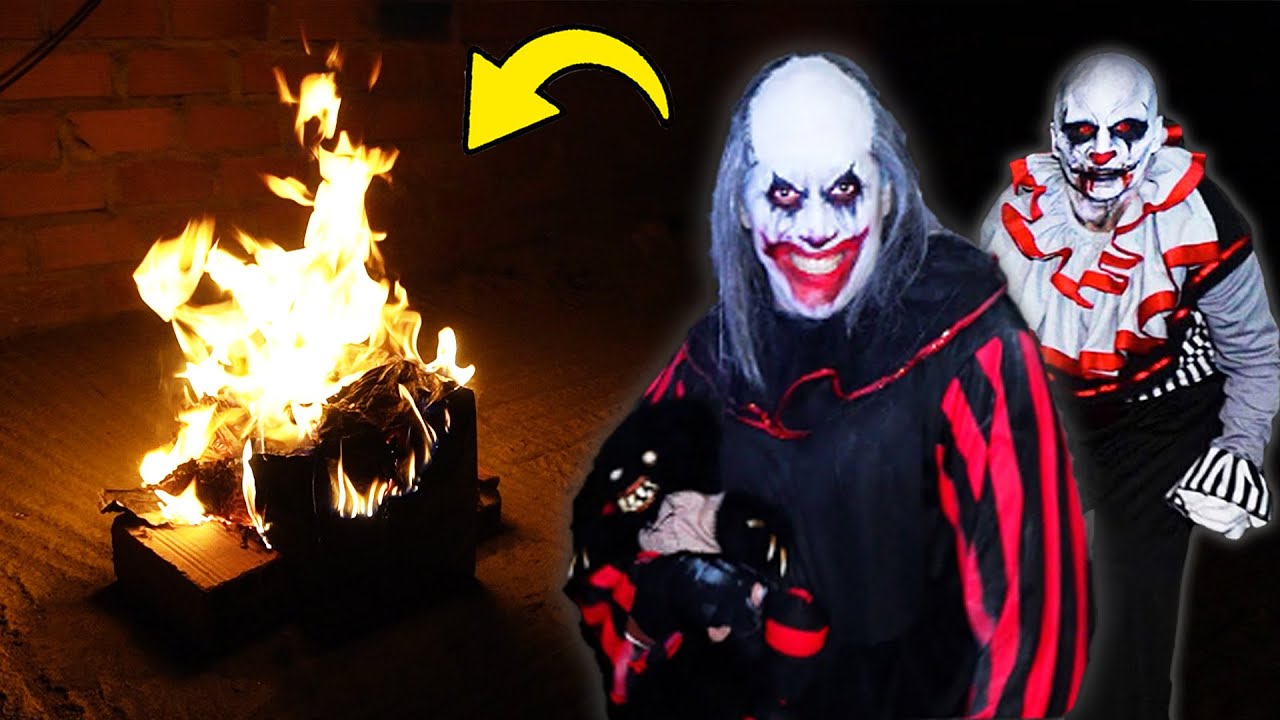 QUEMAMOS la CAJA MISTERIOSA de DUFFY Y MINI MINI *payasos deep web de ...