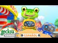 La resbaladilla del camión volquete | 🐸 Garaje de Gecko | Carros para niños | Vídeos educativos
