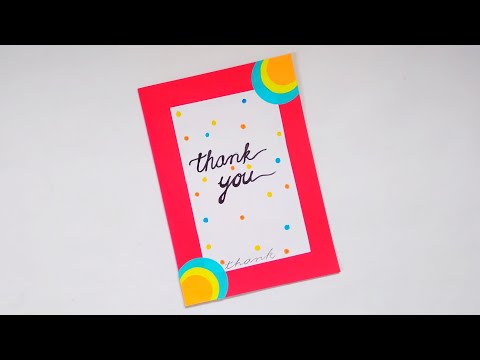 How to make: A Beautiful Thank You Card | Dinesh Arts