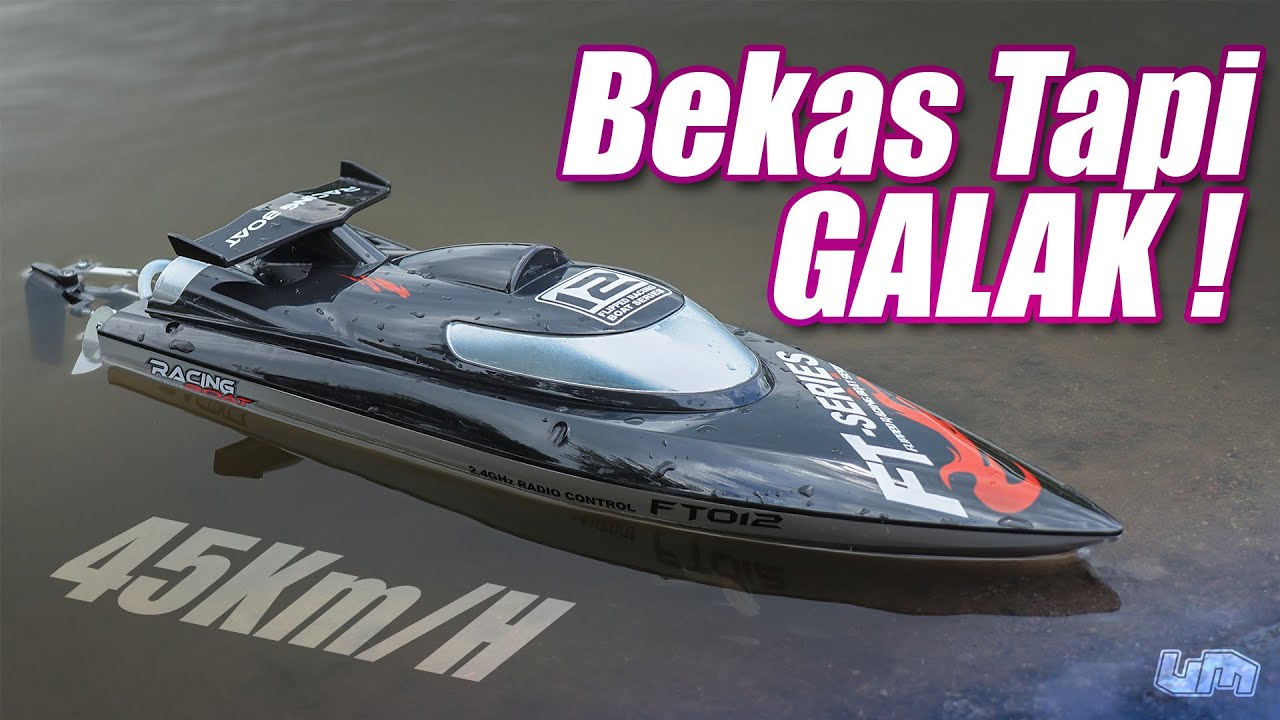 Rc boat murah cocok untuk pemula [unboxing||review||test]. 