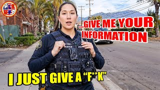 Female Cop SNAPS After Citizen Refuses to Show ID | 1st Amendment Audit | Id Refusal #319