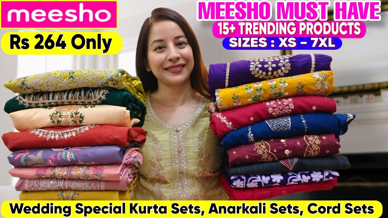 I Tried MEESHO Best Selling 20+ Kurta/Kurti Set/Cord Set Haul Starting 264 😍 Honest Review 