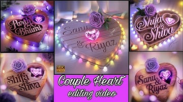 How to create trending Ai heart couple name photo # Name dp in bold letters|Bing image creator#bing