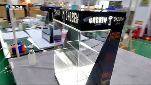 RECHI |Custom Acrylic Counter Display Cabinet | Acrylic E Cigarette Retail Display Case With Led