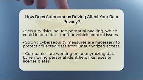 How Does Autonomous Driving Affect Your Data Privacy? - Talking Tech Trends