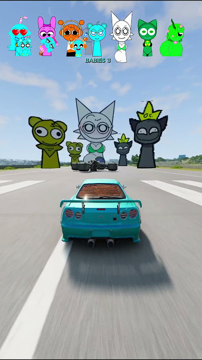 SUS Sky vs Girls!💃 Who Will Win? 🌩️ #beamngdrive
