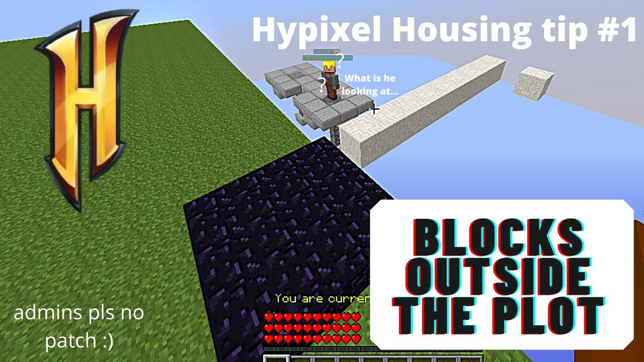 How To Move Blocks OUTSIDE The Plot Hypixel Housing Tip 1 YouTube