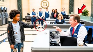 Black Kid in Worn-Out Shoes Went to Bank to Check Account — Manager Laughed Until He Saw the Balance