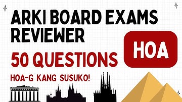 Arki Board Exam Review HOA Subject | Architect Licensure Exam | ALE Review