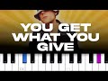 Capture de la vidéo New Radicals - You Get What You Give (Piano Tutorial)