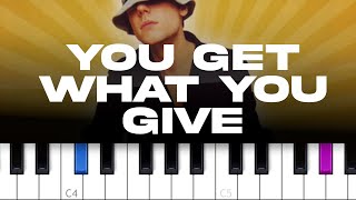 New Radicals - You Get What You Give (piano tutorial)