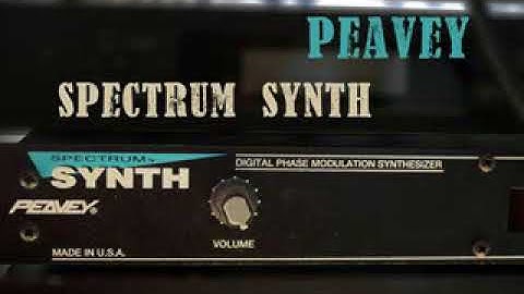 Peavey Spectrum Synth Sound DEMO