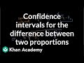 Confidence intervals for the difference between two ...