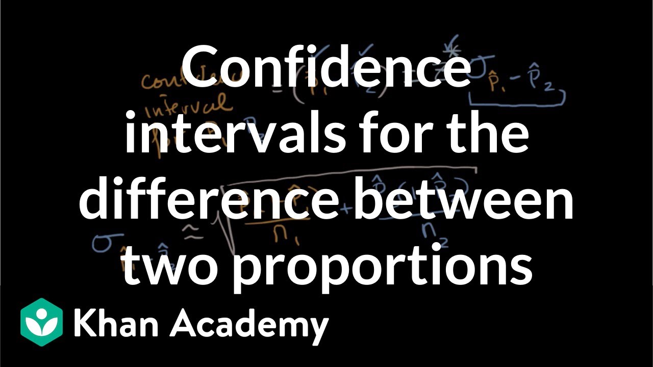 Confidence intervals for the difference between two proportions