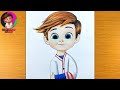 How to draw and color tim templeton from the boss baby