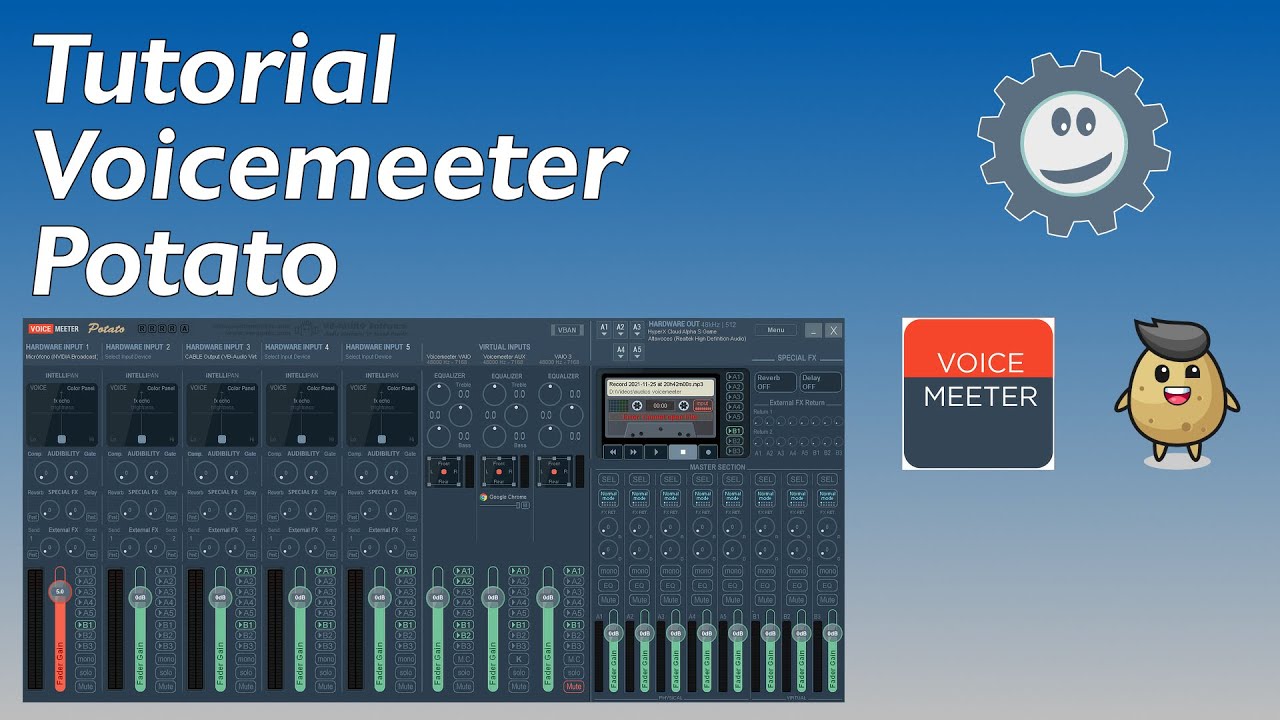 Tutorial VoiceMeeter Potato práctico y en español YouTube