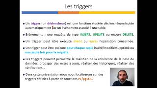Présentation des Triggers avec PL/pgSQL Net Worth