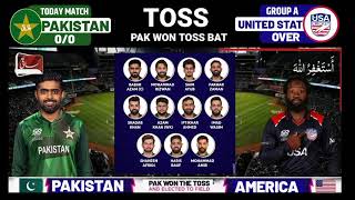 🔴 Today - Pakistan Vs United States Score & Commentary | Watch PAK vs USA | Worldcup 2024