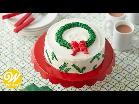 How to Make a Christmas Wreath Cake | Wilton