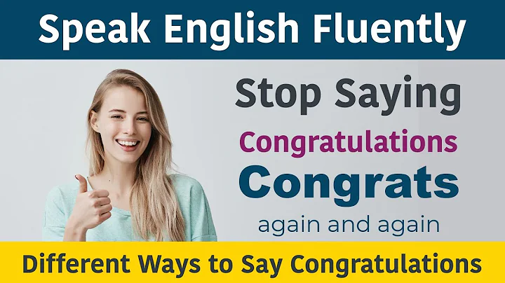 Stop Saying Congratulations, Learn Different Ways to Say Congratulations || Speak English Fluently