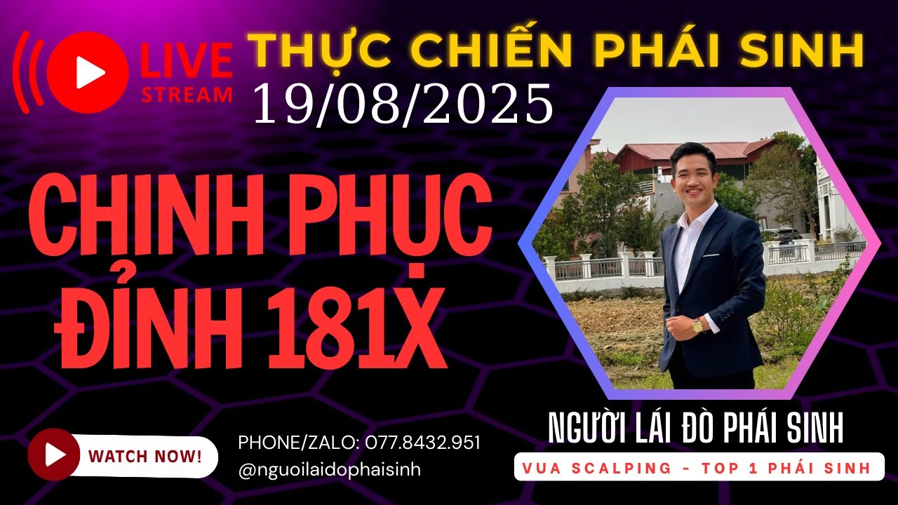 Thực chiến phái sinh ngày 19/08/2025 cùng Người Lái Đò Phái Sinh #dautu #chungkhoan #viral
