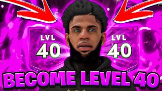 THE FASTEST WAY TO HIT LEVEL 40 on NBA 2K22 (HOW I BECAME LEVEL 40 IN DAYS)