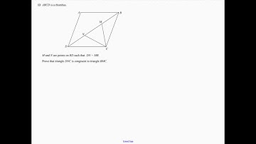 Question 13 Higher Edexcel Sample Paper 3