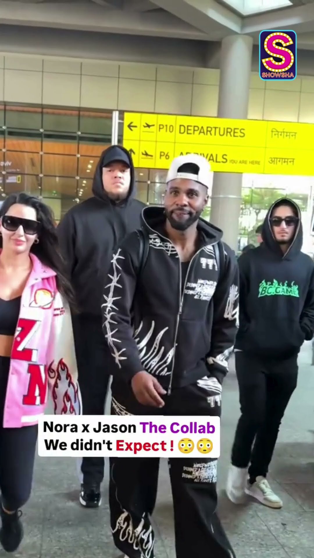 The Unexpected Collab: Jason Derulo And Nora Fatehi Arrives At Mumbai Airport | N18S #Shorts