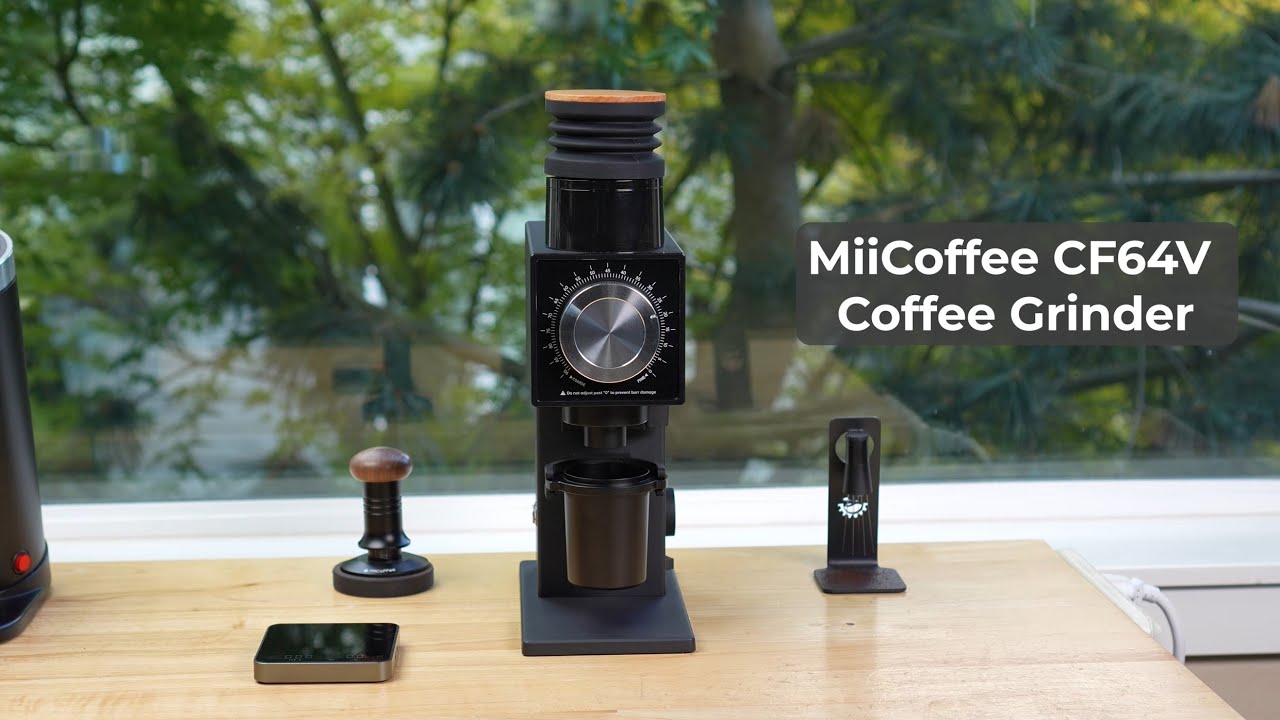 MiiCoffee CF64V Variable Speed Single Dose Coffee Grinder - YouTube