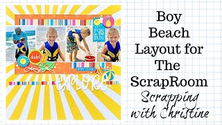 BOY SCRAPBOOK LAYOUT - DoubleShot Kit from The ScrapRoom