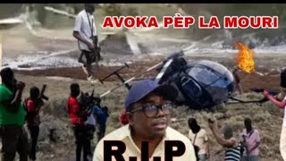 R.I.P ANDRÉ MICHEL VIV ANSANM FENK DESANN YON TI AVION KITE SOTI SENDOMENG AK ANDRÉ MICHEL TE LADANL