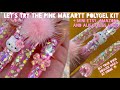 DIY boujee hello kitty nails at home with the pink Makartt poly gel kit | easy tutorial