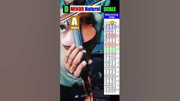 D Natural minor Scale Violin || 1 OCTAVE || easy Tutorial || #violintutorial  #dminor