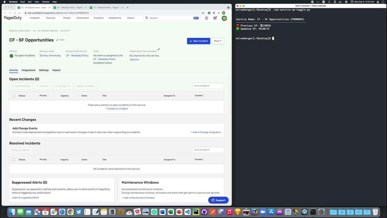 Python Script to Swap Between Escalation Policies in a Service in PagerDuty YouTube