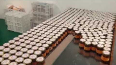 Automatic glass jar filling capping labeling machine line price for honey and molasses