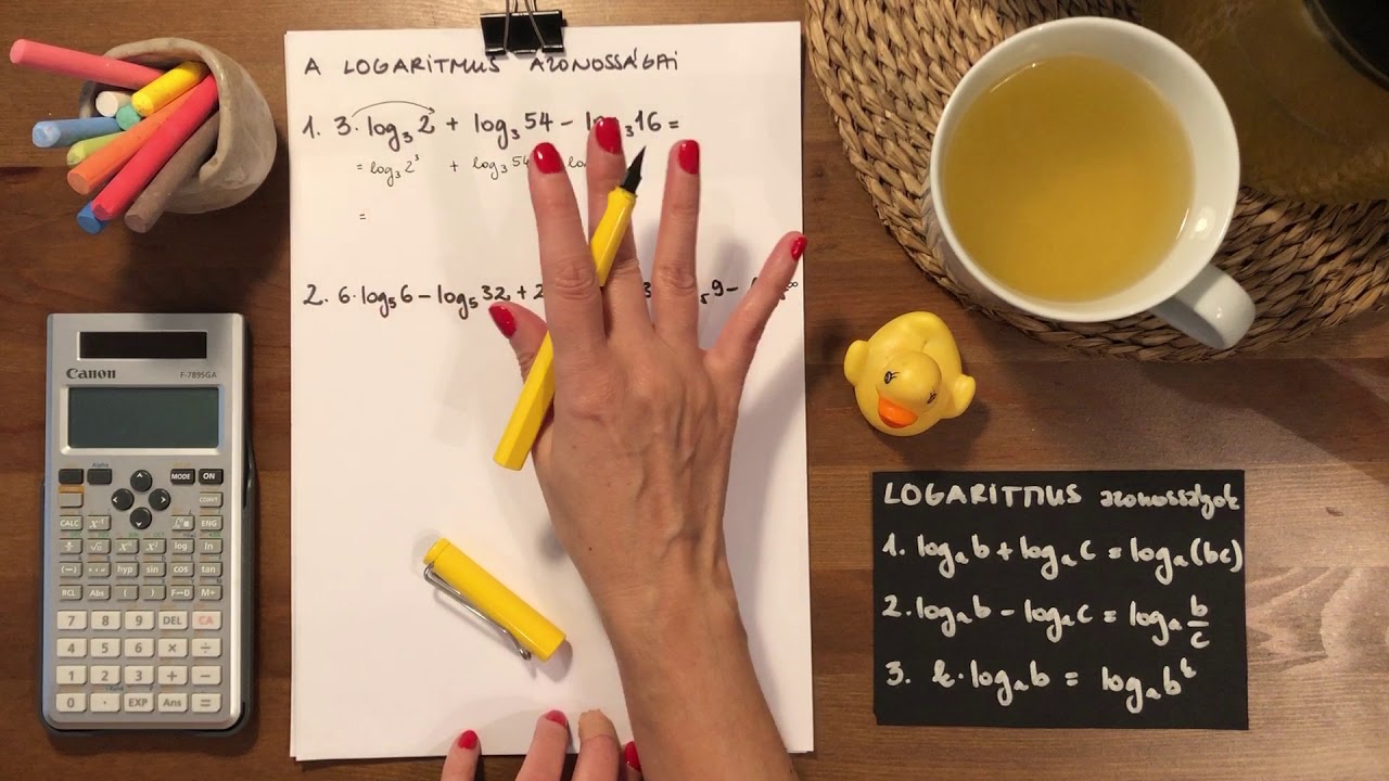 A logaritmus azonosságai