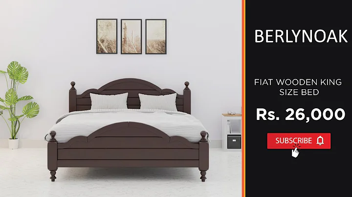 Berlynoak Fiat Wooden King Size Bed
