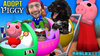 PIGGY ADOPT ME!!  w/ ROBLOX Gurkey Turkey & my Dog OLLIE = BAD IDEA! (#89)