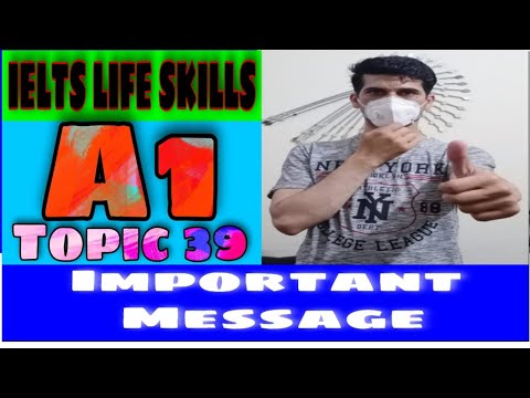 IELTS Life Skills A1 Speaking | Important Topic | #39 | 2021 | By TFLS