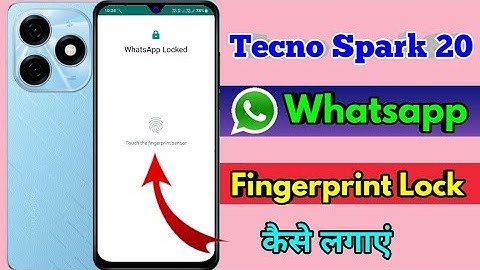 how to lock whatsapp in tecno spark 20, tecno spark 20 whatsapp lock