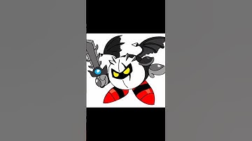 Dark Meta Knight speed drawing | Kirby #shorts #drawing #art #painting #kirby