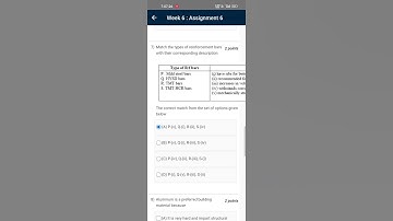 ✅Week 6 || Building Materials and Composites || Assignment Solution || NPTEL || NPTEL Solution || 💯✅