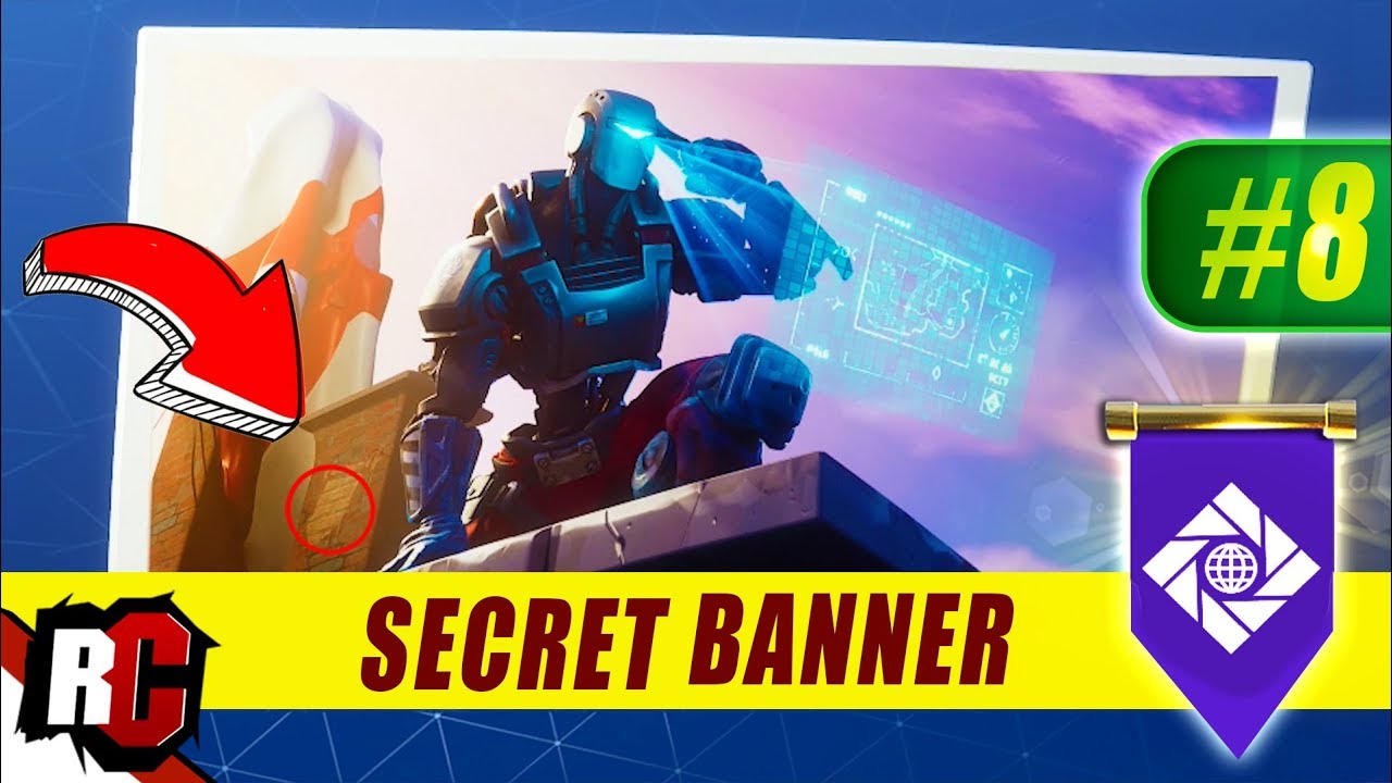 secret banner location week 8 fortnite season 6 hunting party secret battle stars banners - fortnite week 8 cheat sheet season 6