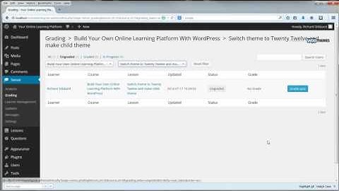 sensei quizzes and learner management
