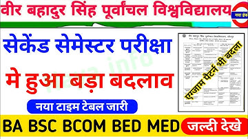 Vbspu News Today|Vbspu Exam Date 2022|Vbspu Ba Bed 2nd Semester Exam Date 2022|Vbspu Exam News|vbspu